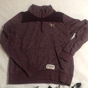Pink quarter zip sweatshirt (SOLD)